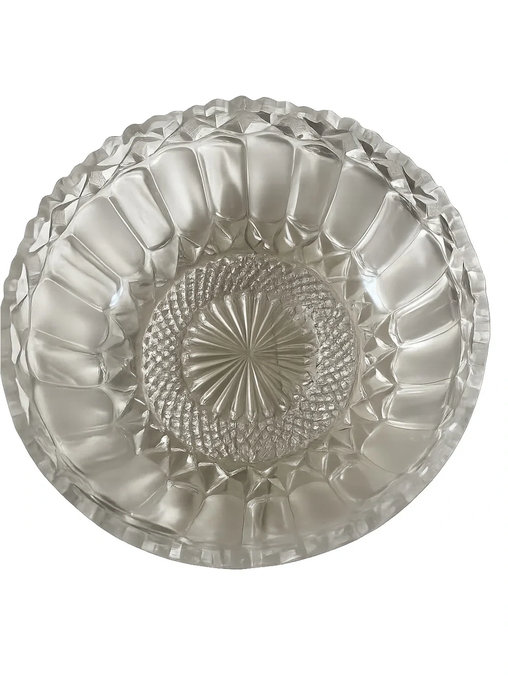 Vintage Lead Glass Bowl